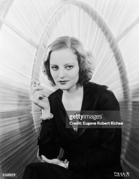 American actress Tallulah Bankhead who starred in several silent films and Alfred Hitchcock's 'Lifeboat' .