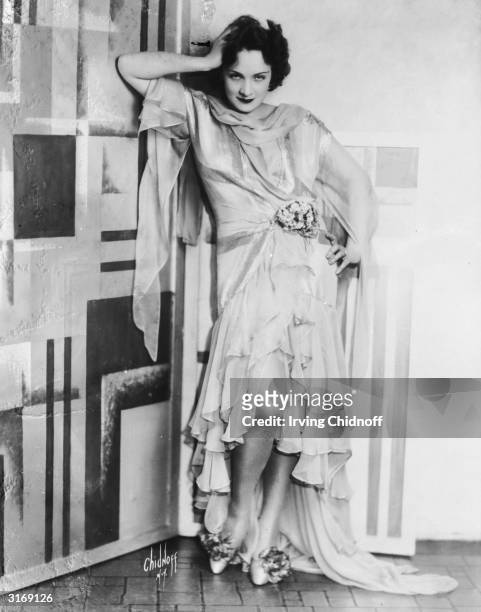 German-born actress Marlene Dietrich as a brunette, 1930.