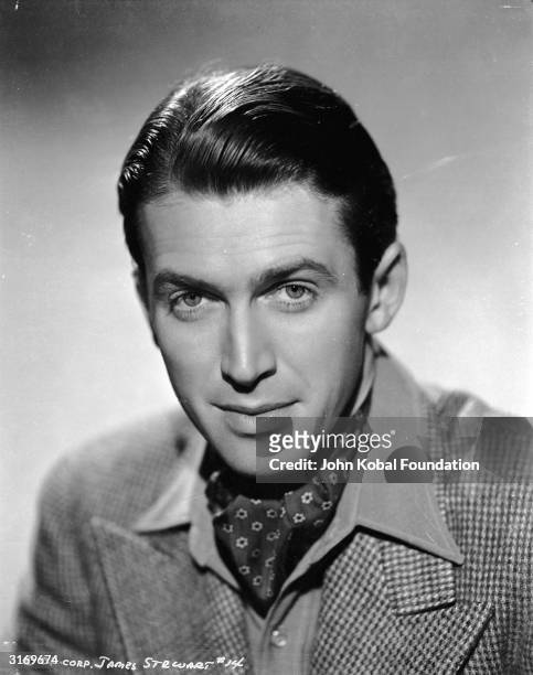 American actor James Stewart , the likeable star of 'It's a Wonderful Life', and 'Harvey'.