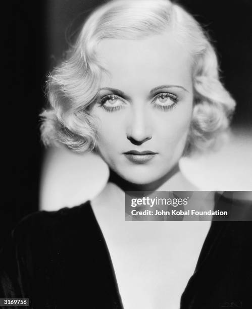 American film actress Carole Lombard . She is starring as Roma Courtney in 'Supernatural', directed by Victor Halperin.