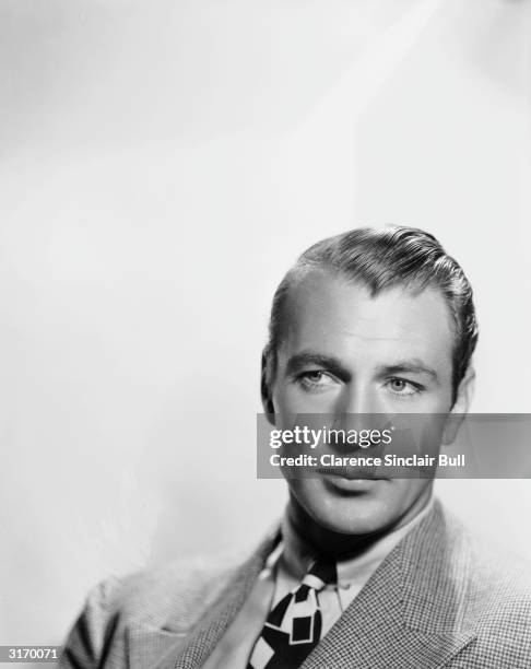 American actor Gary Cooper .