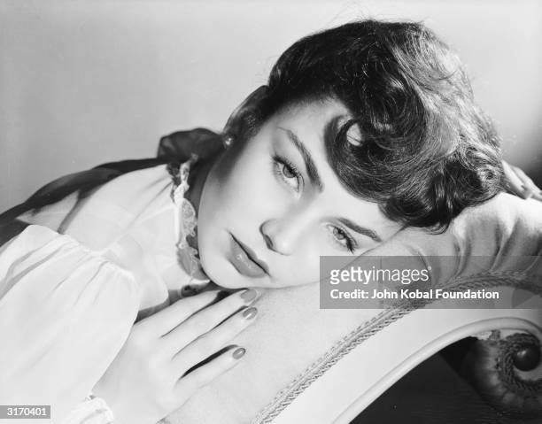 American actress Jennifer Jones, who was nominated for five Academy Awards and won one, the 1944 Best Actress Oscar for 'The Song of Bernadette'.