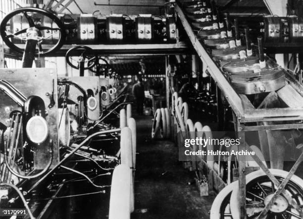 Ford's first moving assembly lines at Highland Park.