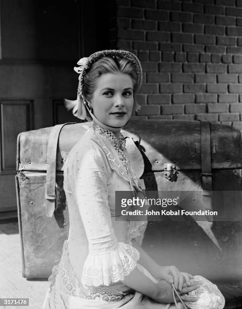 American actress Grace Kelly in the role of Amy Kane in Fred Zinnemann's classic western 'High Noon'.