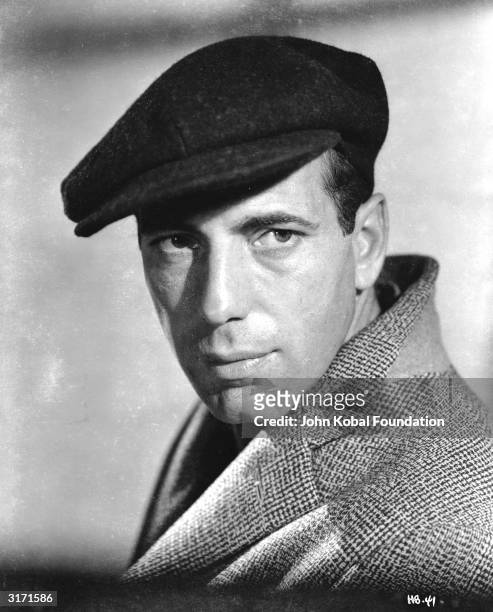 American actor Humphrey Bogart in costume for his role in his latest film 'San Quentin'.