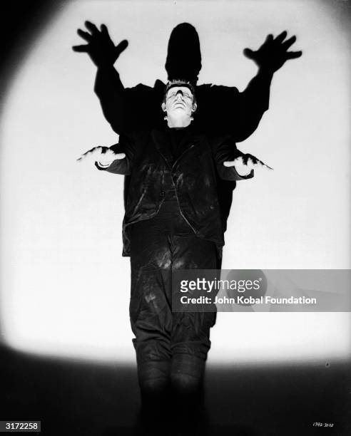 Bela Lugosi takes his turn as Frankenstein's monster in 'Frankenstein Meets the Wolf Man', directed by Roy William Neill.
