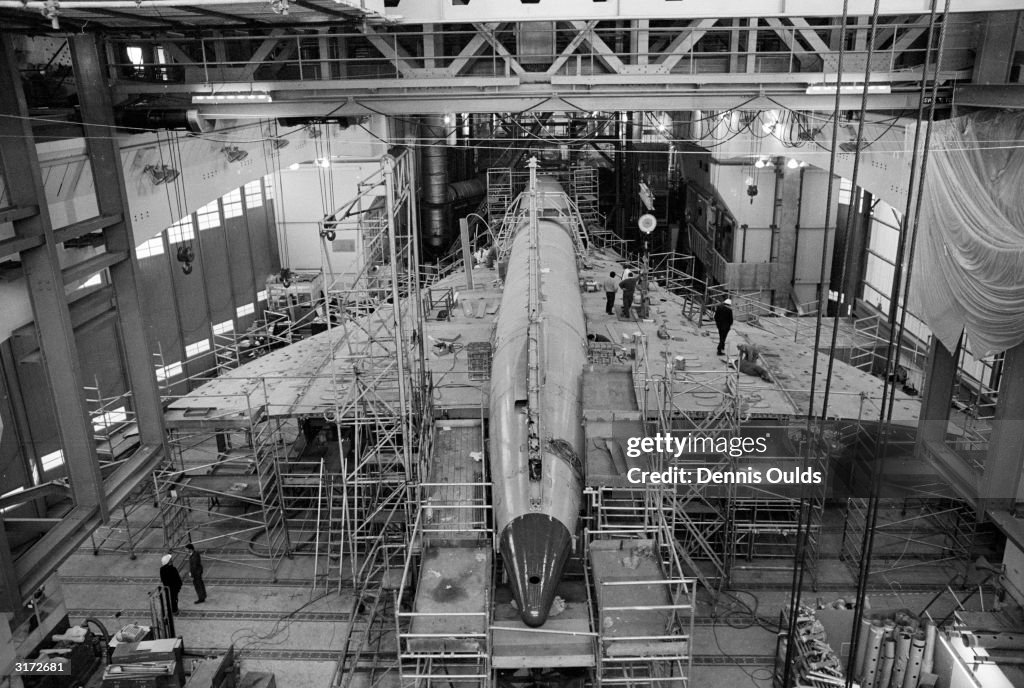 Concorde Test Ribbon A Concorde test plane being subjected to rigorous quality control on ...