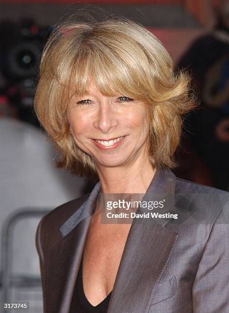 Actress Helen Worth of television soap Coronation Street attends the Vivienne Westwood Private View of new retrospective show at the V&A Museum on...