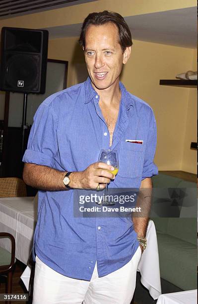 British actor Richard E. Grant attends the premiere of "Veronica Guerin" at the Screen on the Green in Upper Street on July 22, 2003 in London.