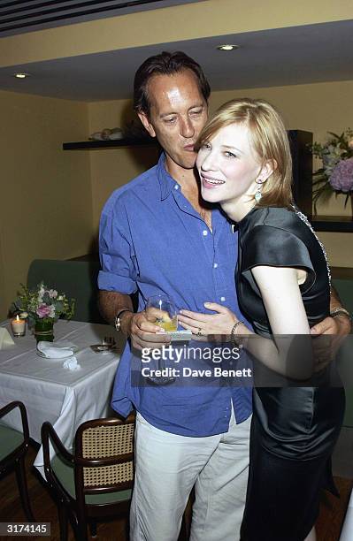 British actor Richard E. Grant and Australian actress Cate Blanchett attend the premiere of "Veronica Guerin" at the Screen on the Green in Upper...