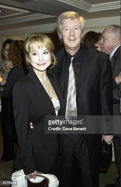 Actress Felicity Kendall and Michael Rudman attend the Evening Standard Drama Awards at the Savoy Hotel, November 24th 2003 in London.