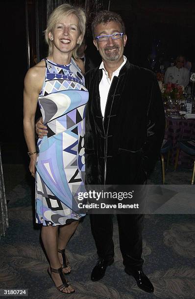 Formula One team owner Eddie Jordan and his wife Marie attend the UK "FIFI" Fragrance Awards in aid of the Teenage Cancer Trust, at the Dorchester...