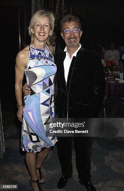 Formula One team owner Eddie Jordan and his wife Marie attend the UK "FIFI" Fragrance Awards in aid of the Teenage Cancer Trust, at the Dorchester...