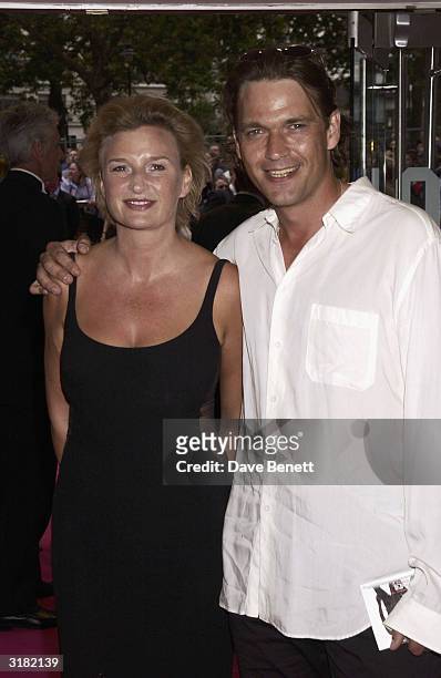 British actor Dougray Scott and wife arrive at the UK premiere of the film "Charlie's Angels 2: Full Throttle" at the Odeon Cinema Leicester Square...