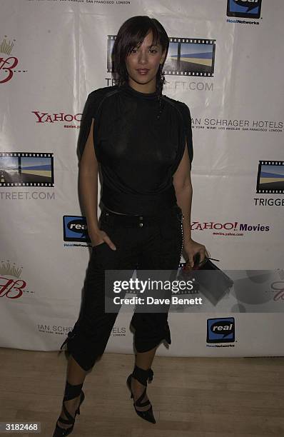 Actress Naomi Russell at the launch party for actor Kevin Spacey's 'Triggerstreet.com' project on 26th November 2002 at Ian Schrager's 'Sanderson...