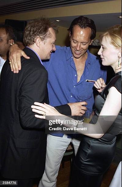 British actor Richard E. Grant, Australian actress Cate Blanchett and her husband attend the premiere of "Veronica Guerin" at the Screen on the Green...