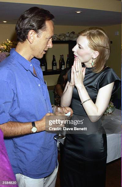 British actor Richard E. Grant and Australian actress Cate Blanchett attend the premiere of "Veronica Guerin" at the Screen on the Green in Upper...