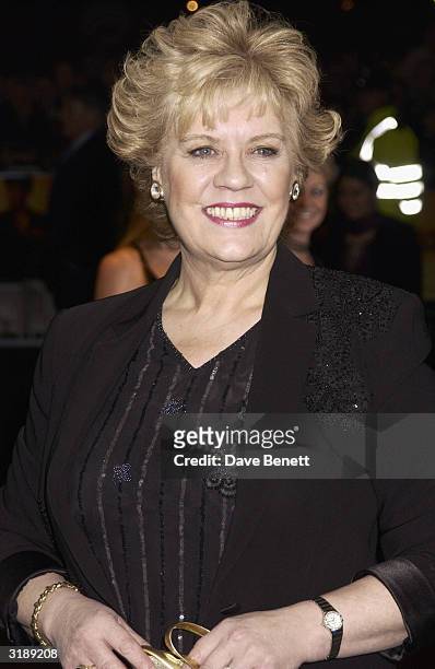 Authoress Evelyn Doyle attends the UK premiere of "Evelyn" at the Odeon Cinema in Leicester Square on March 18, 2003 in London.