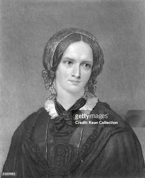 Portrait of British novelist and poet Charlotte Bront? , 1840s.