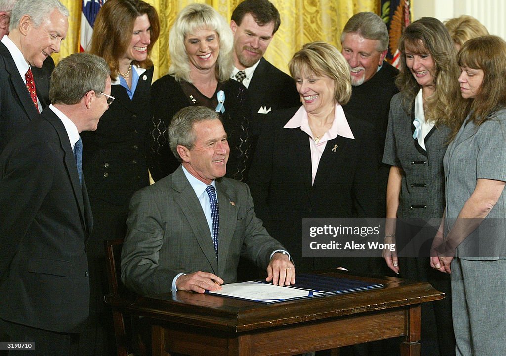 President Bush Signs Unborn Fetus Protection Act