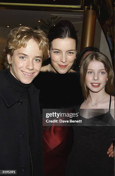 Jeremy Sumpter, Olivia Williams and Rachel Hurd Wood attend the UK Premiere of "Peter Pan The Movie" at the Empire, Leicester Square on December 10,...