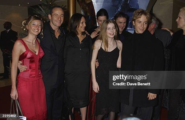 Ludivine Sagnier, Jason Isaacs, Rachel Hurd Wood and Jason Sumpter attend the UK Premiere of "Peter Pan The Movie" at the Empire, Leicester Square on...