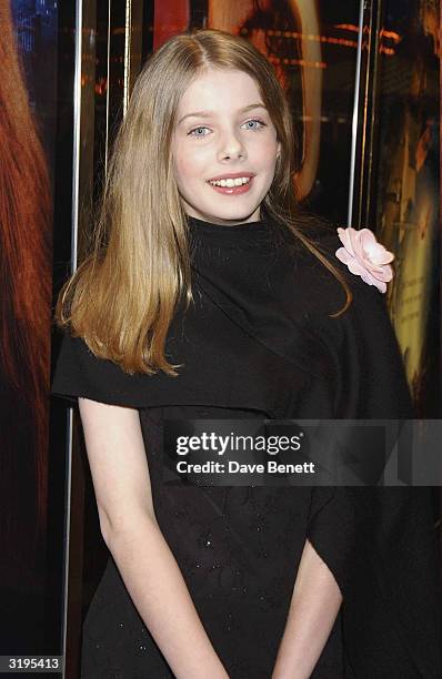 Rachel Hurd Wood attends the UK Premiere of "Peter Pan The Movie" at the Empire, Leicester Square on December 10, 2003 in London.