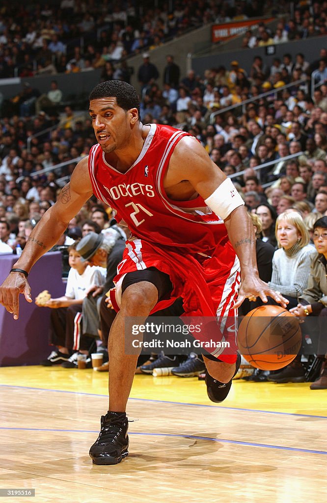 Jim Stack Rockets Jim Jackson of the Houston Rockets drivesdrives the ball towards the ...