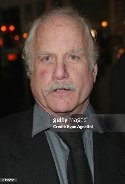Actor Richard Dreyfuss attends the Broadway opening of "Sly Fox" after-party at Tavern On The Green April 1, 2004 in New York City.