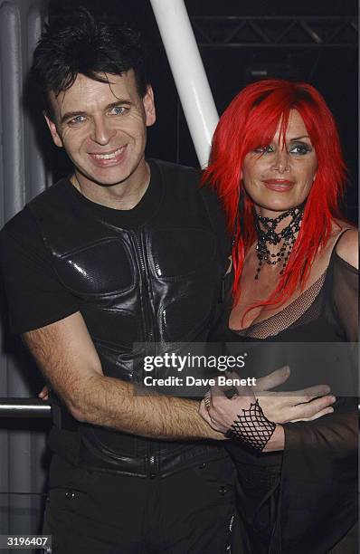 Gary Numan and his wife attend the UK Premiere Party of "Lord Of The Rings Return of The King" at Old Billingsgate Market on December 11, 2003 in...