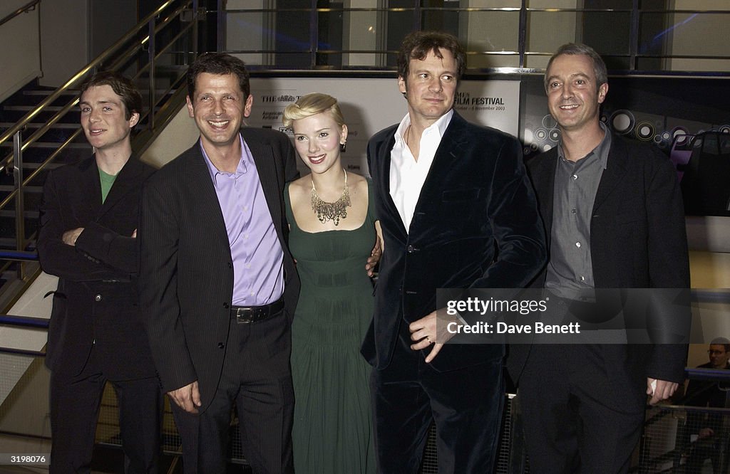 The UK Premiere of "The Girl With The Pearl Earring"
