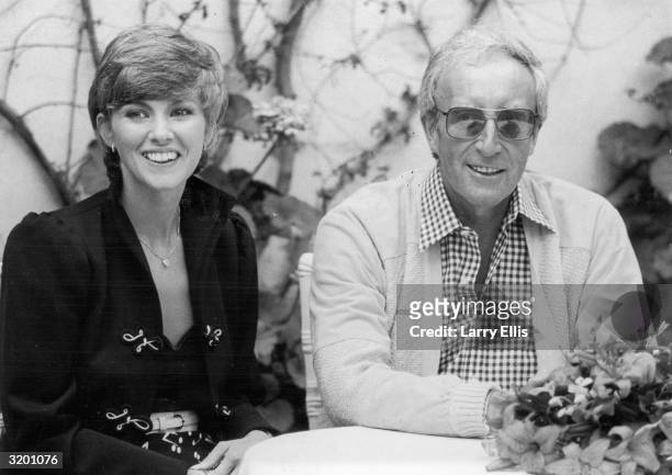 British actor and comedian Peter Sellers and his wife, British actor Lynne Frederick, attend the Cannes Film Festival, where director Hal Ashby's...