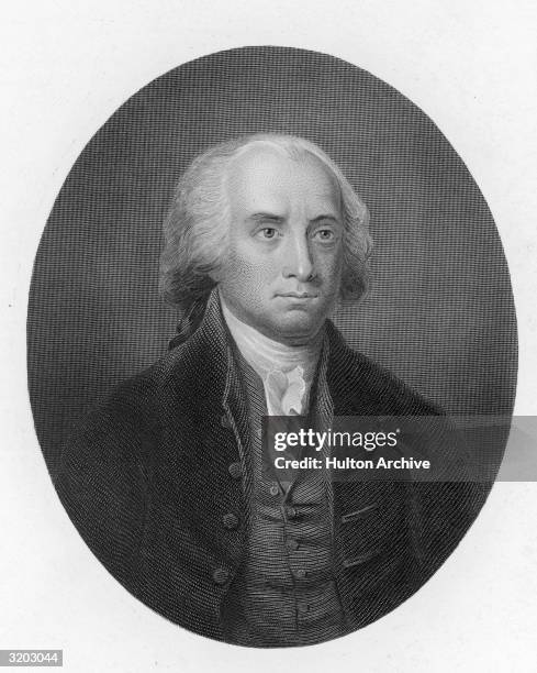 Portrait of James Madison , the fourth President of the United States and author of the Federalist Papers. He served from 1809 to 1817.