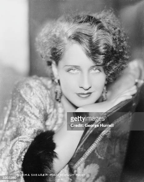 Hollywood film actress, Norma Shearer in a publicity shot for her ...