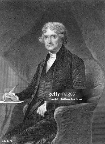 American statesman Thomas Jefferson , who wrote the first draft of the Declaration of Independence 1776, was a US vice-president 1797-1801, and a US...