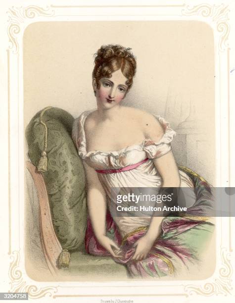 Jeanne-Francoise-Julie-Adelaide Recamier . Married banker Jacques Recamier in 1793 at age 16, in 1799 began salons frequented by Parisians in...