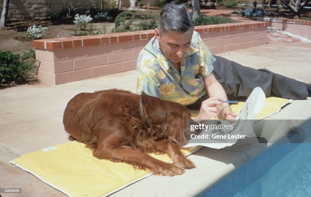 Dr Seuss And His Dog Outside