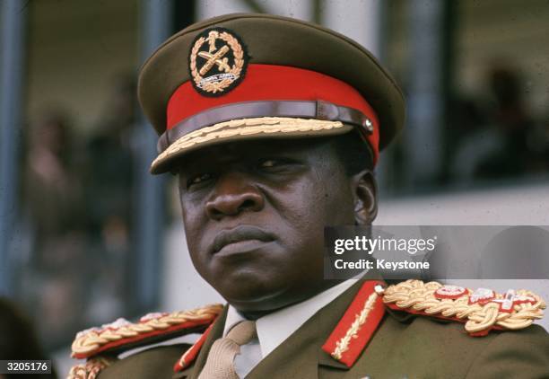 Ugandan soldier, dictactor and head of state General Idi Amin.