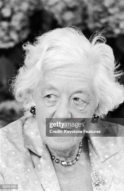 Margaret Ruff Film actress, Dame Margaret Rutherford in Rome, where she is filming ...