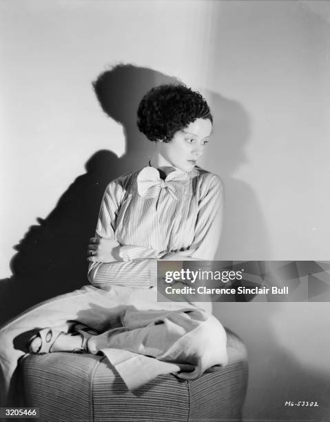 British-born actress Elsa Lanchester , who played the female creation in 'Bride of Frankenstein'.