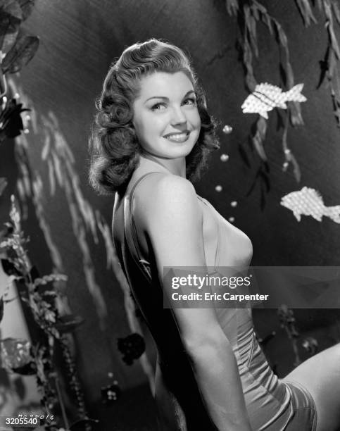 Former swimming champion and Hollywood film star, Esther Williams, in an 'underwater' scene.