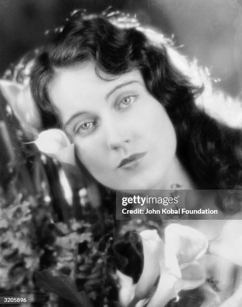 Promotional headshot portrait of Canadian-born actor Fay Wray as a brunette, 1930s.