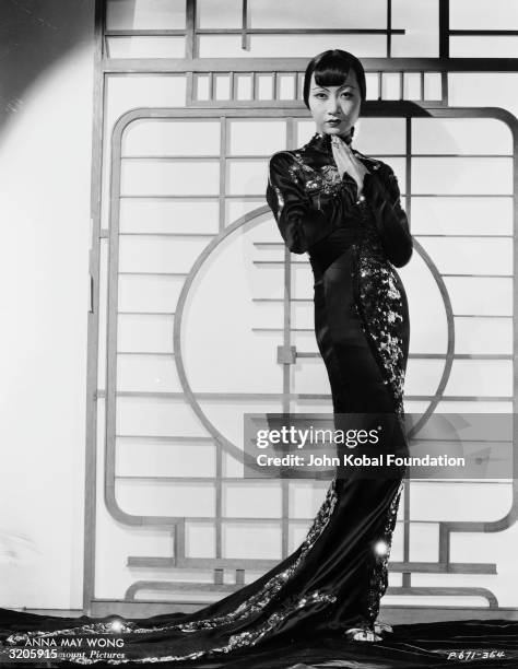 Chinese-American film star, Anna May Wong in a publicity shot for 'Limehouse Blues', directed by Alexander Hall.