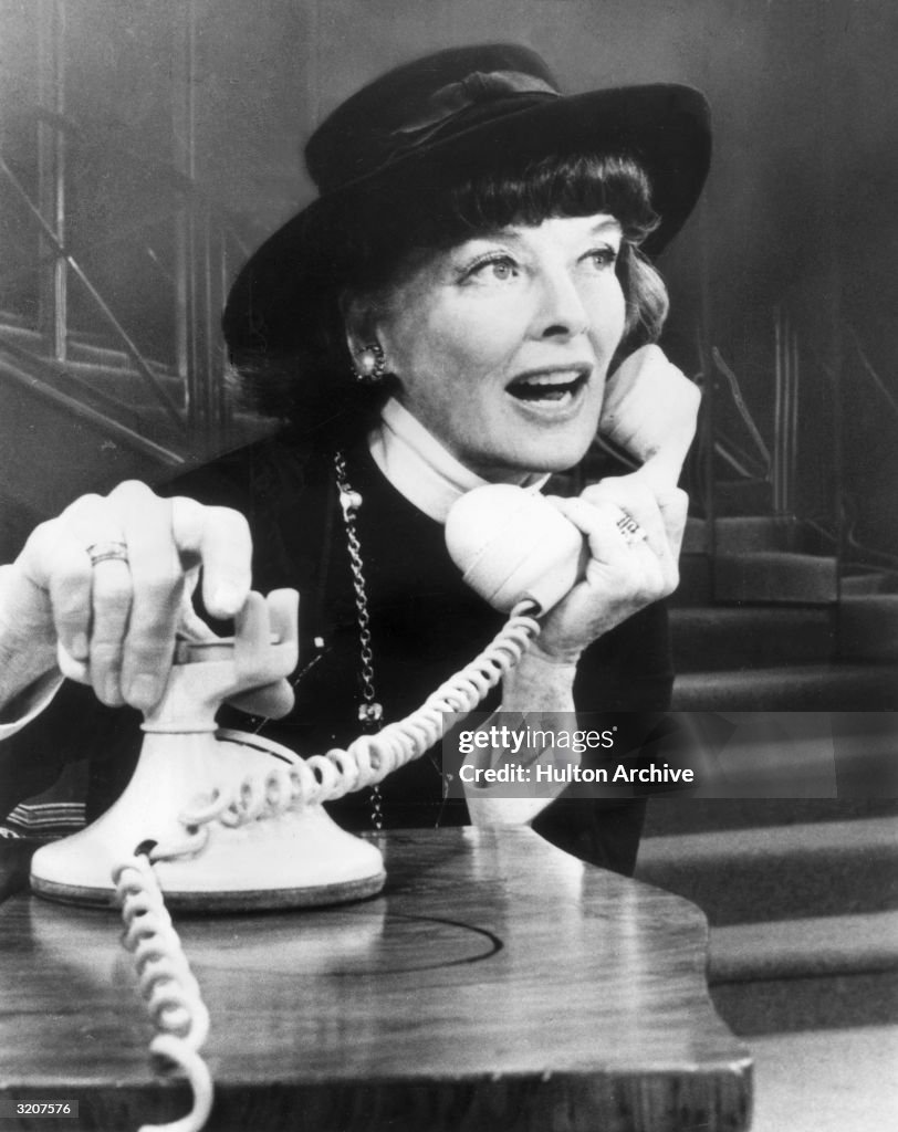 Katharine Hepburn in the title role of the Broadway play, 'Coco ...