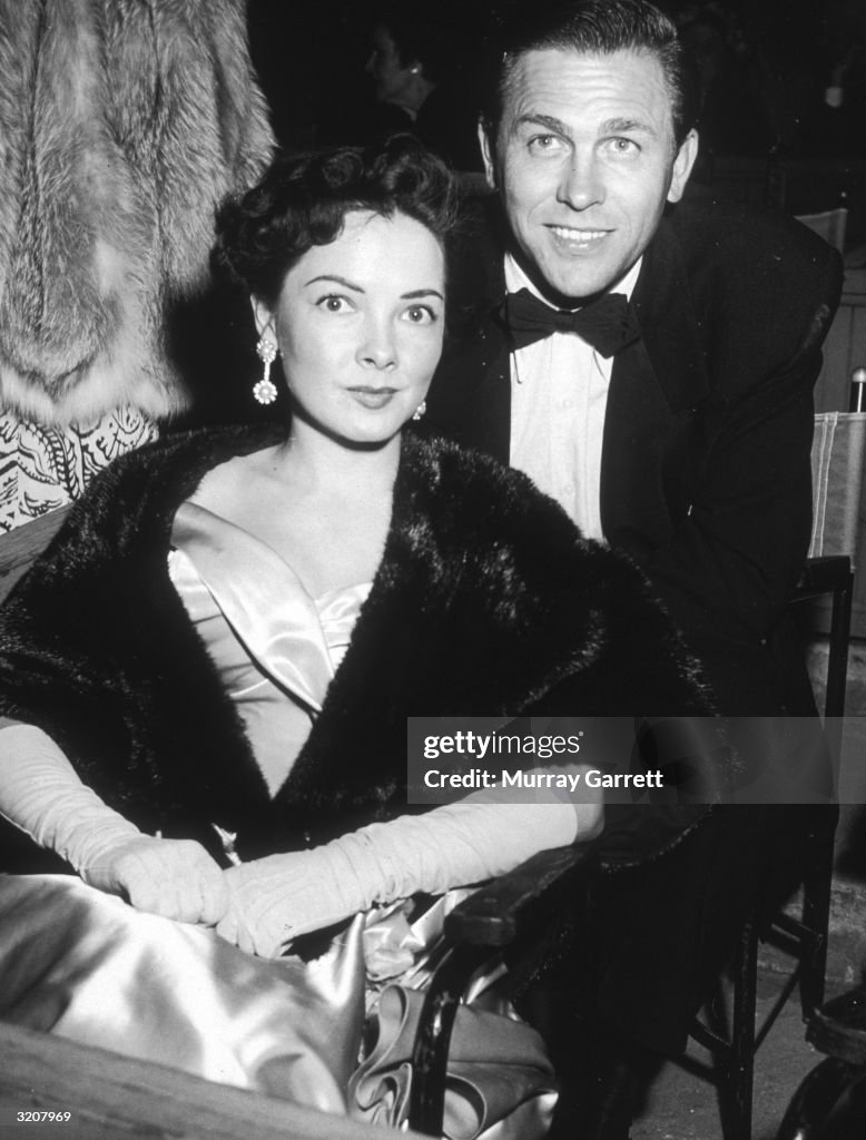 Katron Howe Rd American actor and singer Kathryn Grayson sits in front of American ...