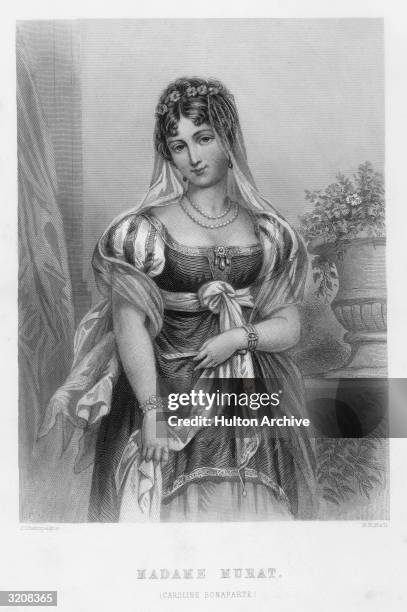 French monarch Maria Annunciata Bonaparte , sister of Napoleon I, married Marshal Joachim Murat Queen of Naples, 1808-15.