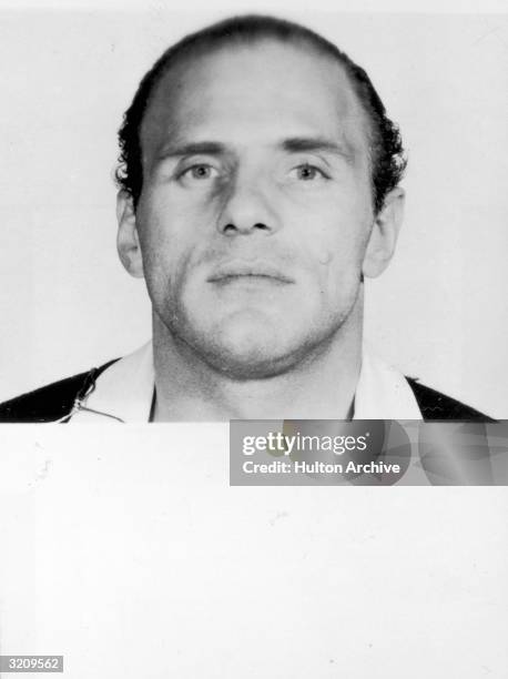 Police mug shot of American mobster 'Crazy Joe' Gallo.