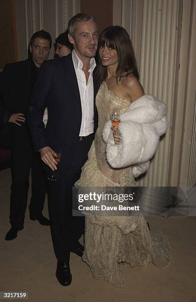 Anton Billen and model, Lisa B at the Perrier-Jouet Belle Epoque party in aid of The Elton John AIDS Foundation, held at the In and Out Club on 14th...