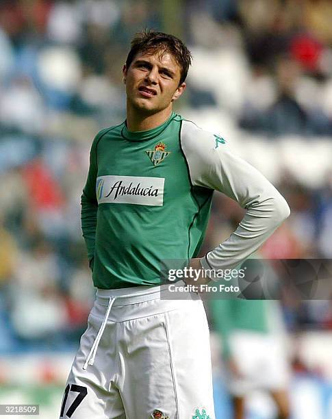 Sanchez Joaquin of Betis in action during the Spanish Primera Liga match between Deportivo de La Coruna and Betis at Riazor Stadilum on April 4, 2004...