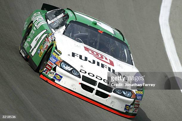 Casey Mears drives his Target Ganassi Racing Dodge during the NASCAR Nextel Cup Samsung Radio Shack 500 on April 4, 2004 at Texas Motor Speedway in...
